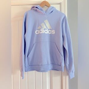 Adidas Hoodie Light Blue/Periwinkle Blue Women's Size XL